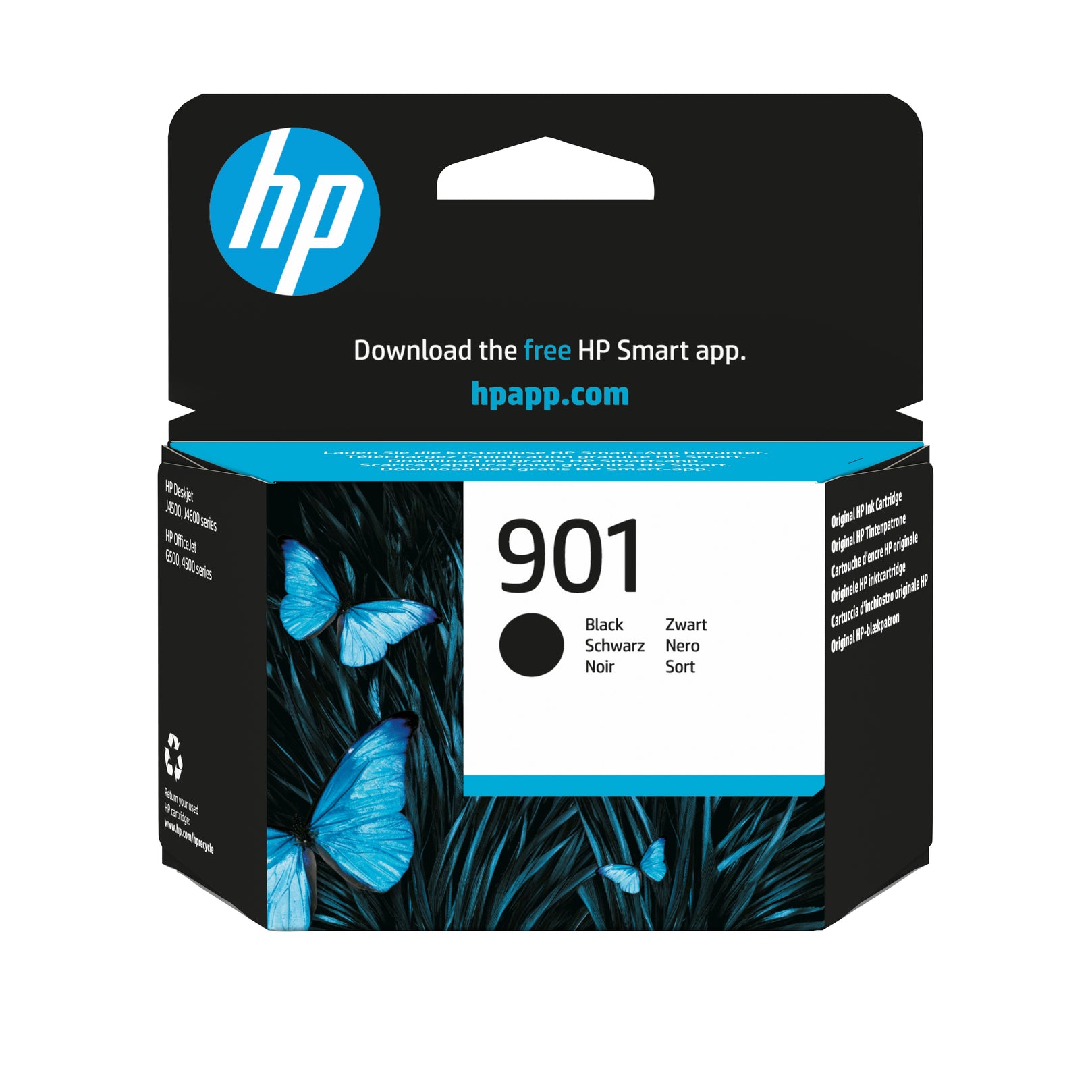 HP 901 (CC653AN) Black Original Inkjet Cartridge - Cartouches Certifiees