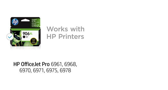 HP 906XL (T6M18AN) Black Original Inkjet Cartridge - Cartouches Certifiees