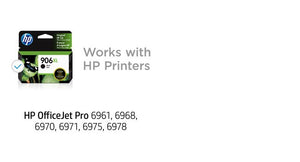 HP 906XL (T6M18AN) Black Original Inkjet Cartridge - Cartouches Certifiees