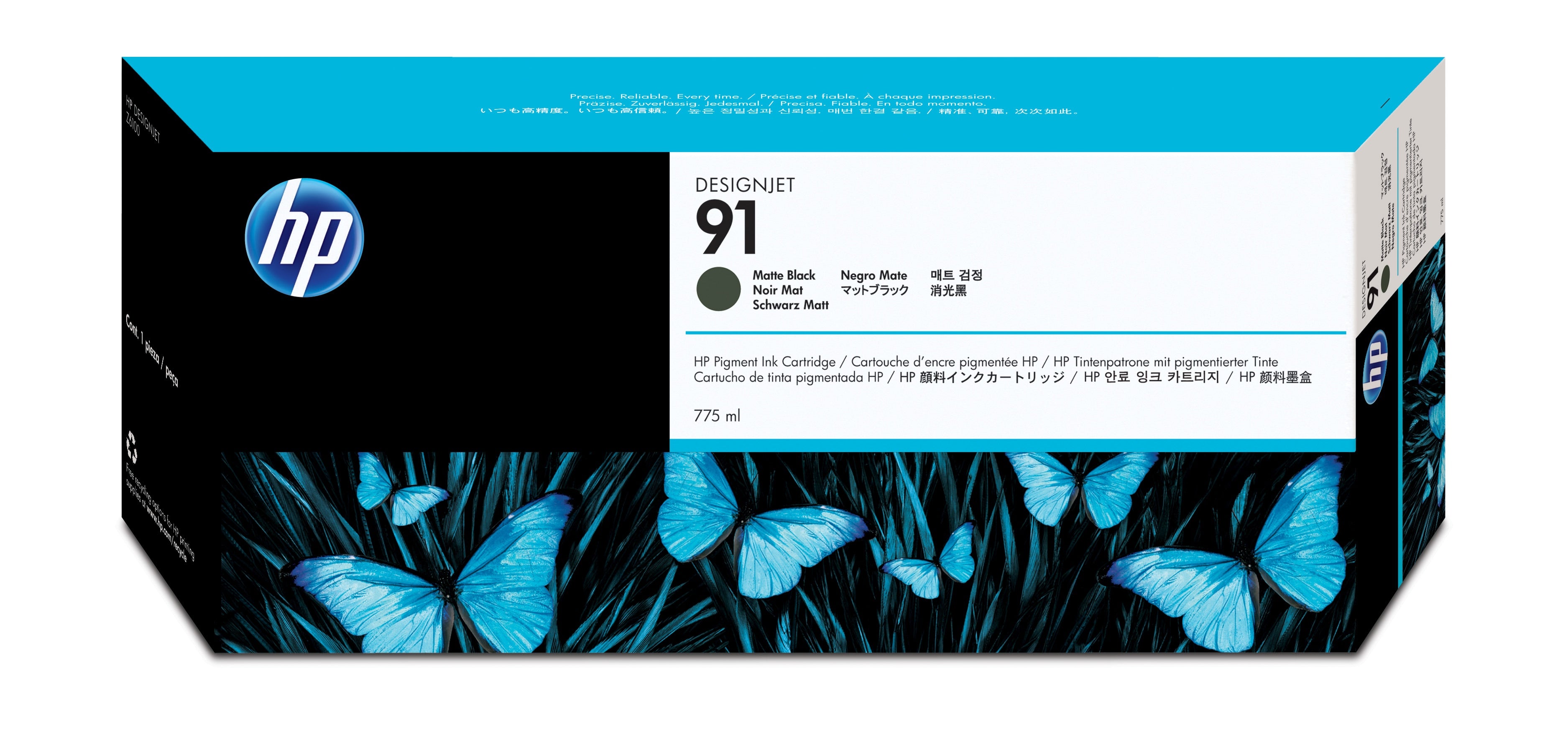 HP 91 775ml (C9464A) Matte Black Original Inkjet Cartridge - Cartouches Certifiees