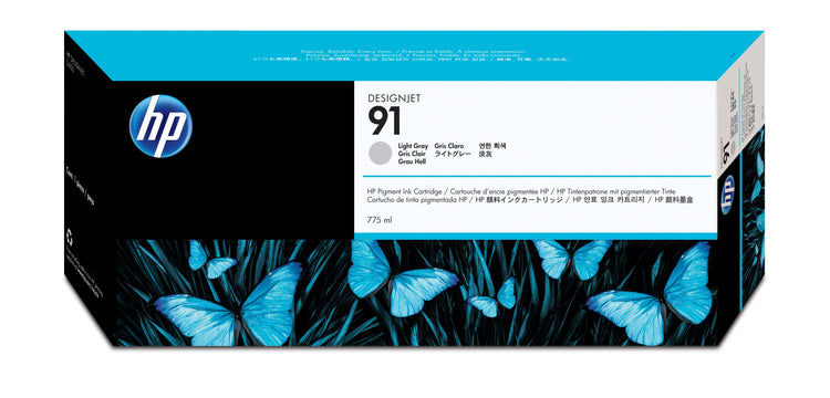 HP 91 775ml (C9466A)  Light Gray Original Inkjet Cartridge - Cartouches Certifiees