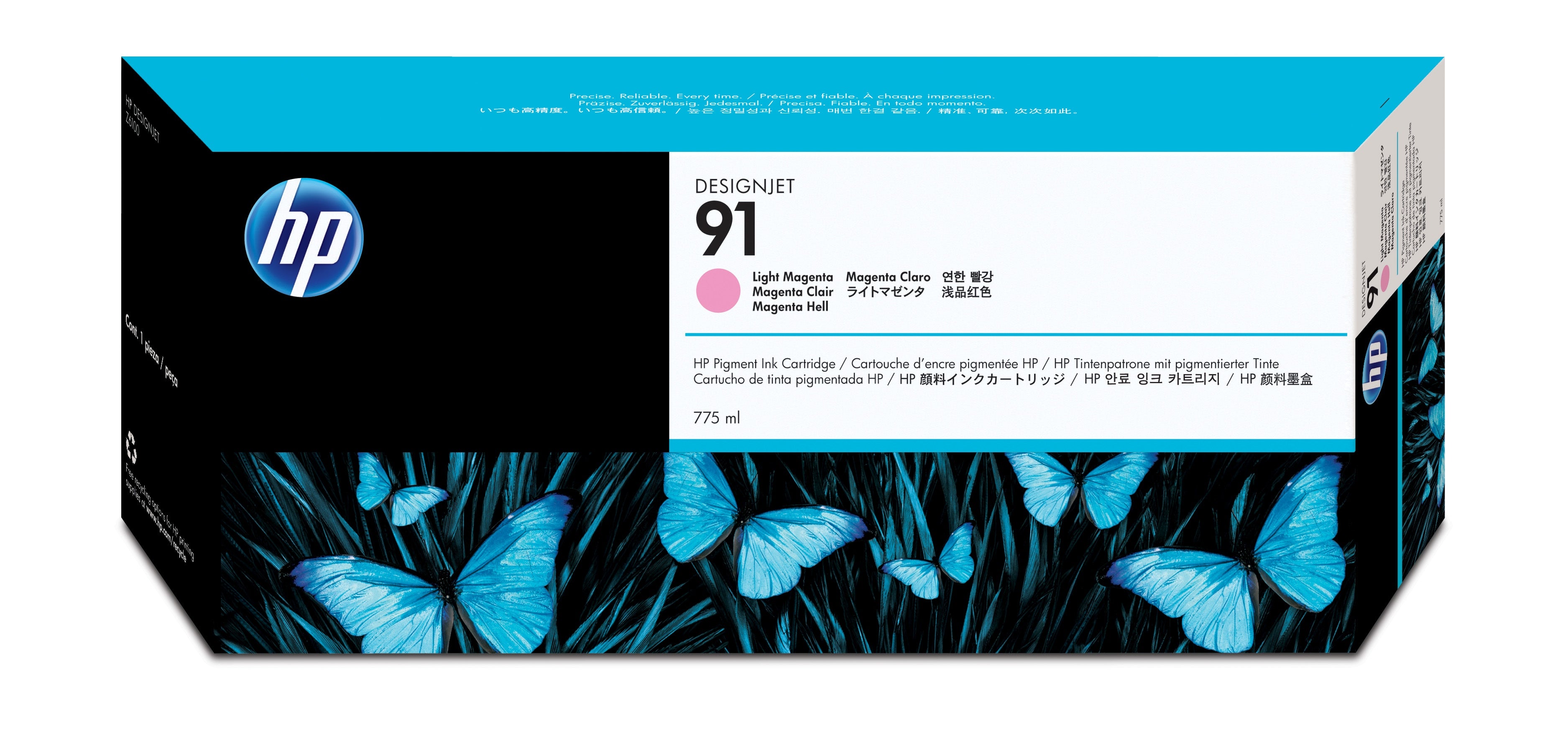 HP 91 775ml (C9471A) Light Magenta Original Inkjet Cartridge - Cartouches Certifiees