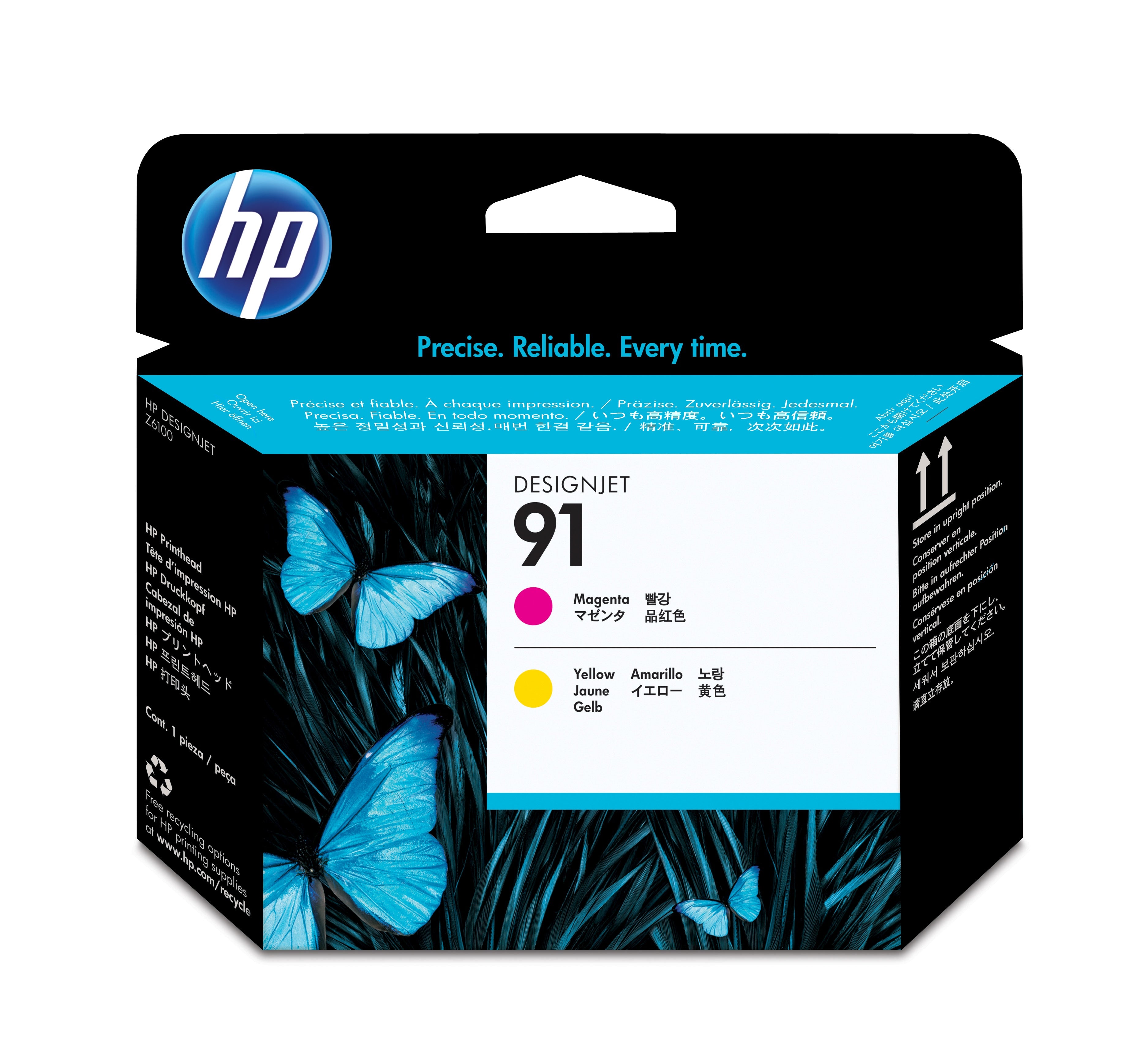 HP 91 (C9461A) Magenta and Yellow Original Printhead - Cartouches Certifiees