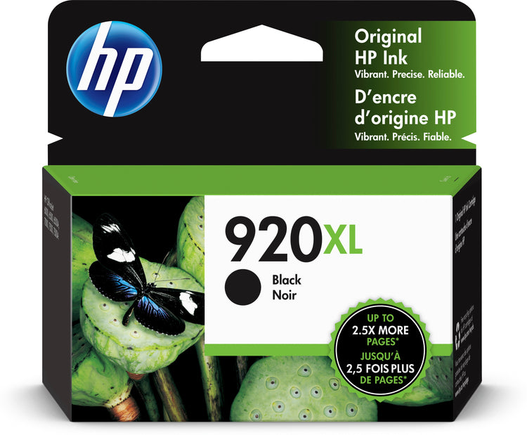 HP 920XL (CD975AN) Black Original Inkjet Cartridge - Cartouches Certifiees