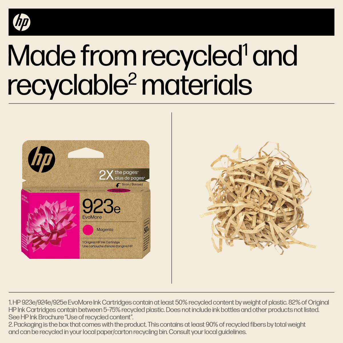 HP 923E (4K0T5LN) EVOMORE Magenta Original Inkjet Cartridge - Cartouches Certifiees