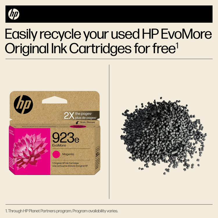HP 923E (4K0T5LN) EVOMORE Magenta Original Inkjet Cartridge - Cartouches Certifiees