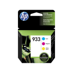 HP 933 (N9H56FN) Combo Pack Color Original Inkjet Cartridge - Cartouches Certifiees