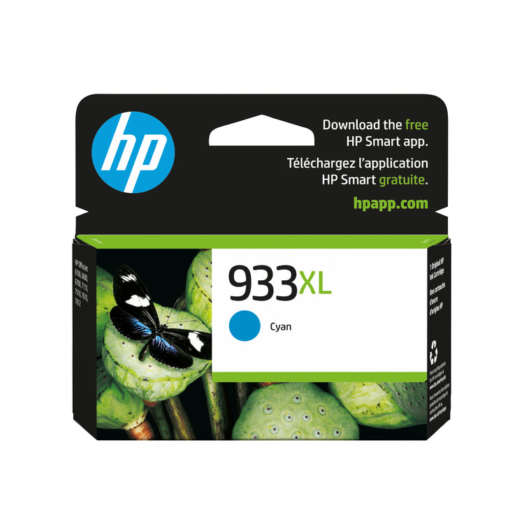 HP 933XL (CN054AN) Cyan Original Inkjet Cartridge - Cartouches Certifiees