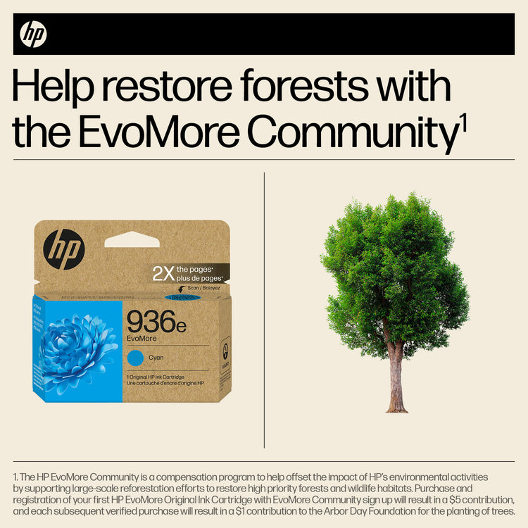 HP 936E (4S6V3LN) EVOMORE Cyan Original Inkjet Cartridge - Cartouches Certifiees