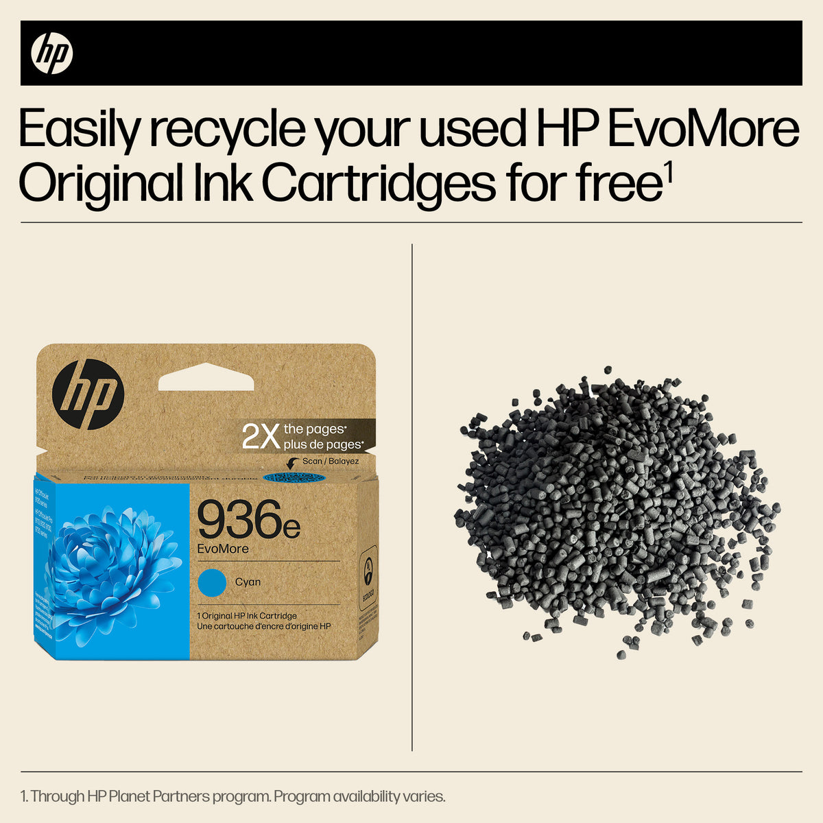 HP 936E (4S6V3LN) EVOMORE Cyan Original Inkjet Cartridge - Cartouches Certifiees