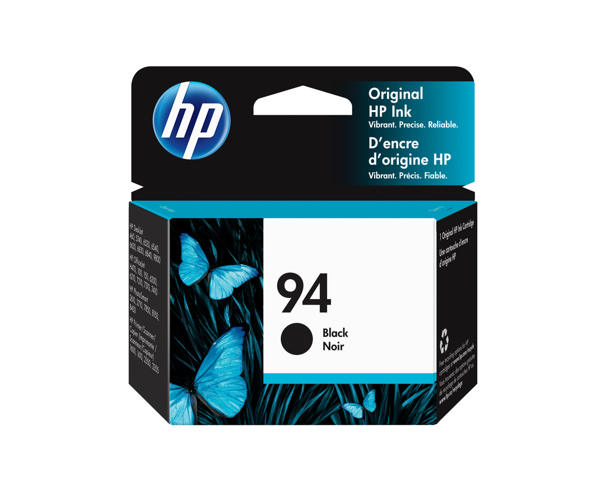 HP 94 (C8765WN) Black Original Inkjet Cartridge - Cartouches Certifiees