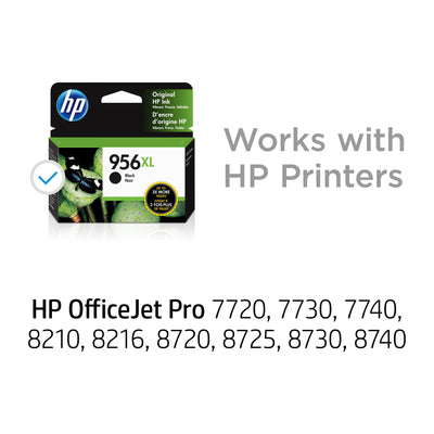 HP 956XL (L0R39AN) Black Original Inkjet Cartridge - Cartouches Certifiees