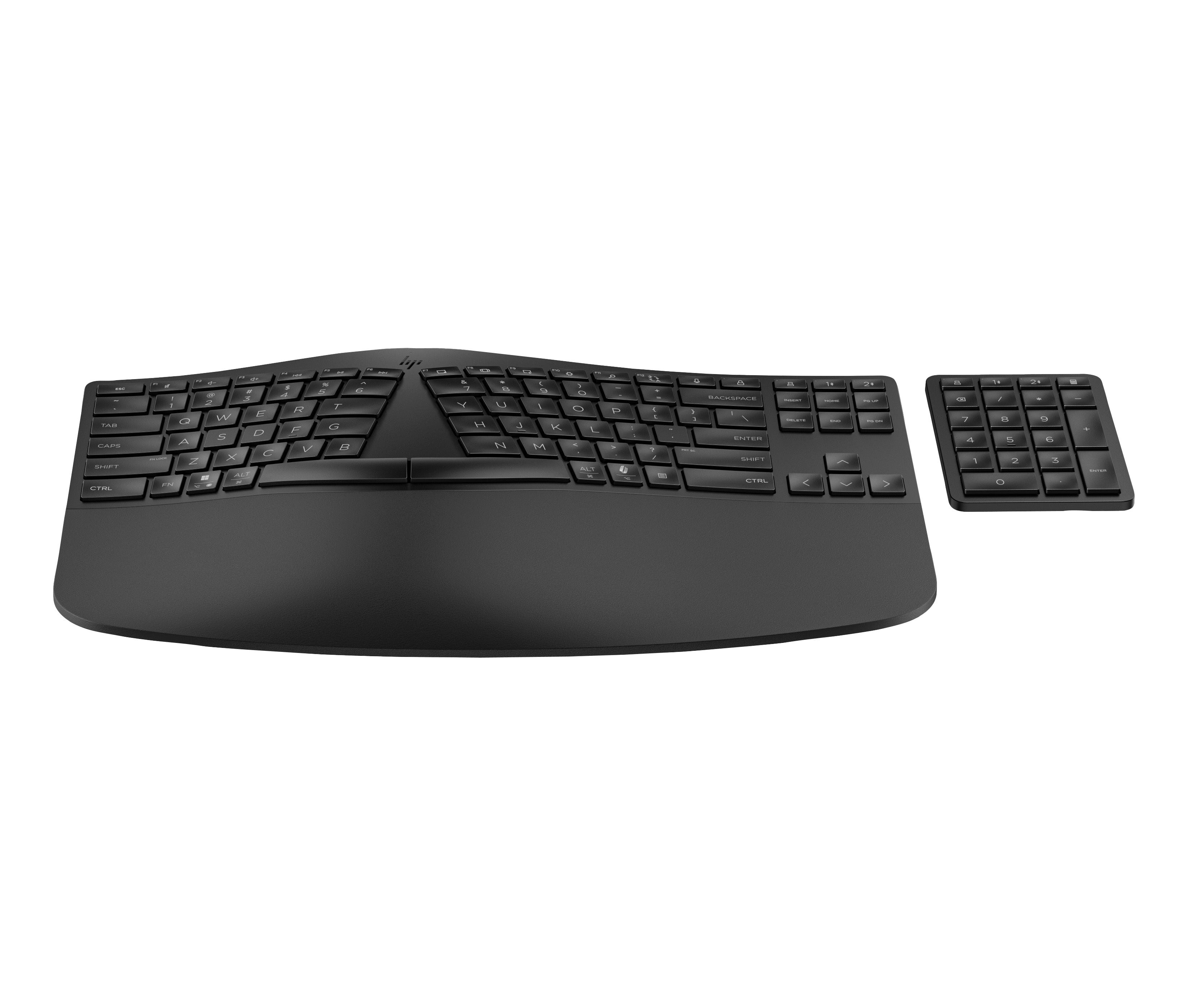 HP 960 BLK Ergonomic Wireless keyboard Home RF Wireless + Bluetooth Black (7E755AA#ABA) - Cartouches Certifiees