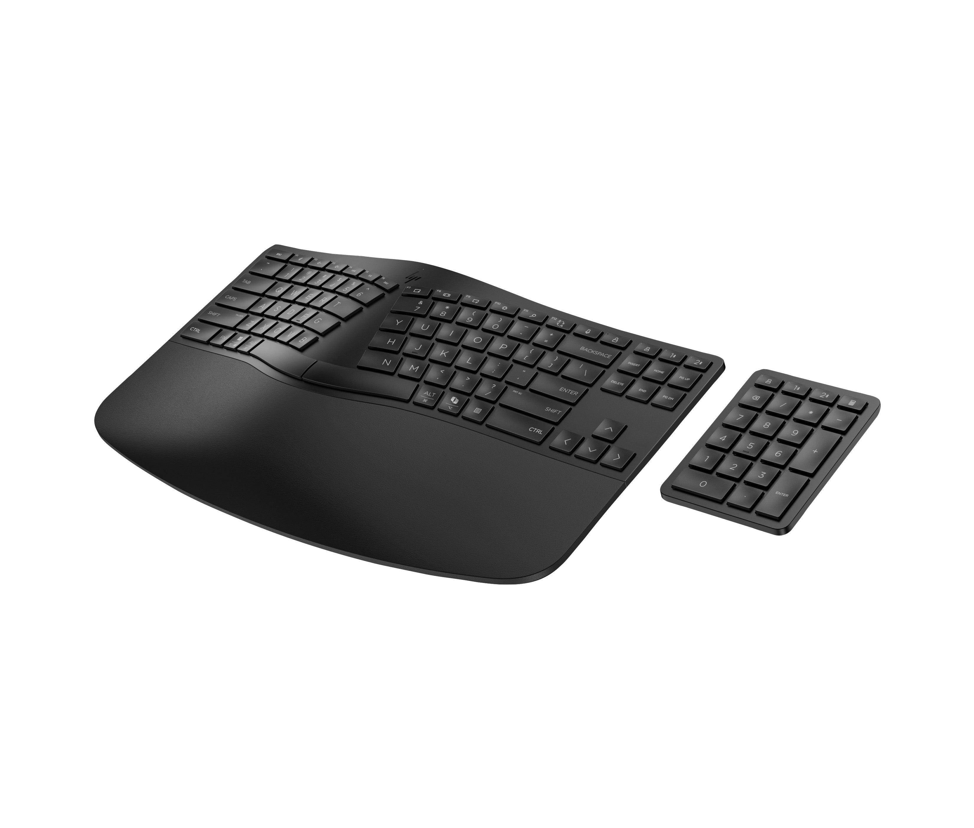 HP 960 BLK Ergonomic Wireless keyboard Home RF Wireless + Bluetooth Black (7E755AA#ABA) - Cartouches Certifiees