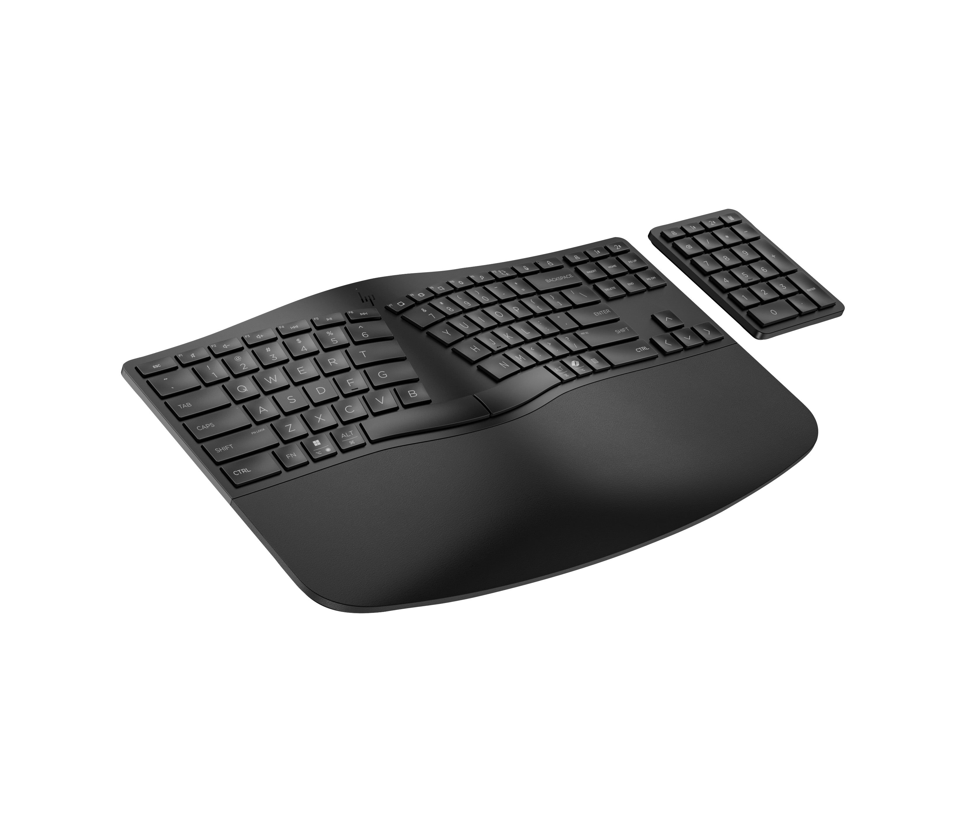 HP 960 BLK Ergonomic Wireless keyboard Home RF Wireless + Bluetooth Black (7E755AA#ABA) - Cartouches Certifiees