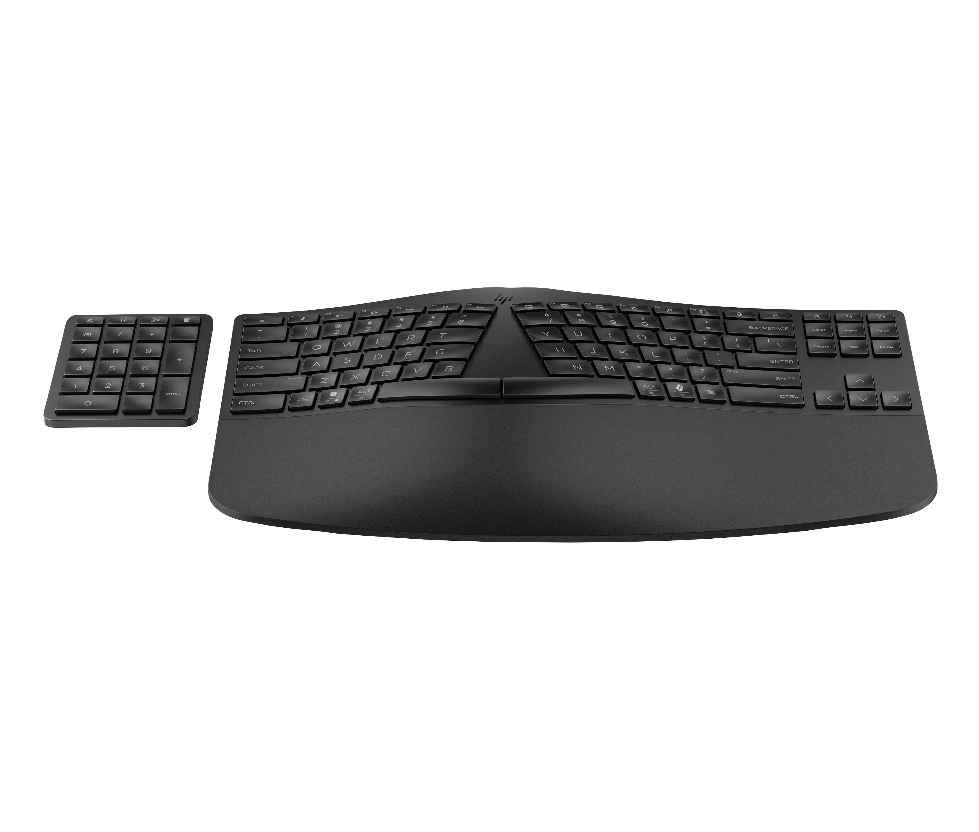 HP 960 BLK Ergonomic Wireless keyboard Home RF Wireless + Bluetooth Black (7E755AA#ABA) - Cartouches Certifiees