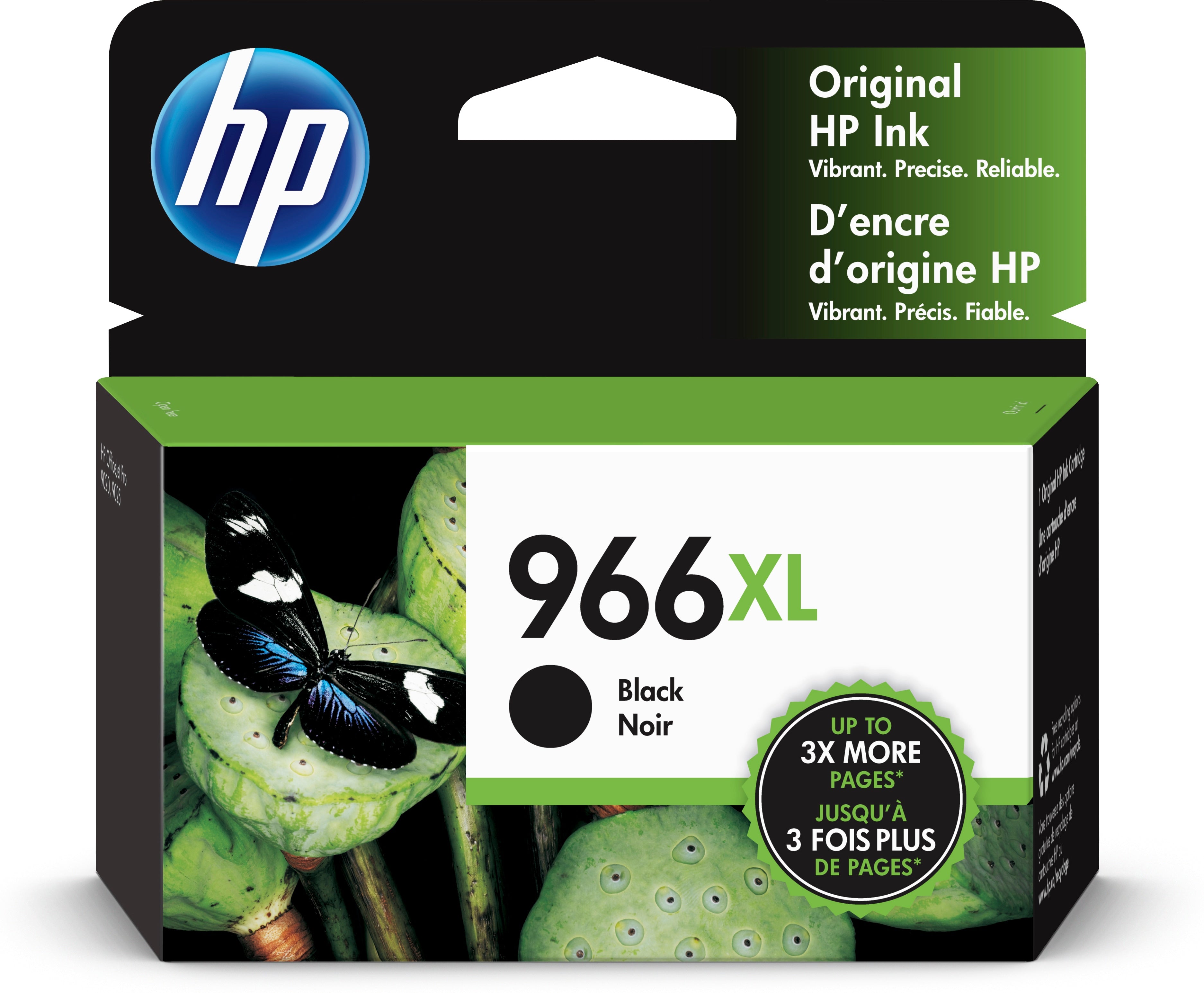 HP 966XL (3JA04AN) Black Original Inkjet Cartridge - Cartouches Certifiees