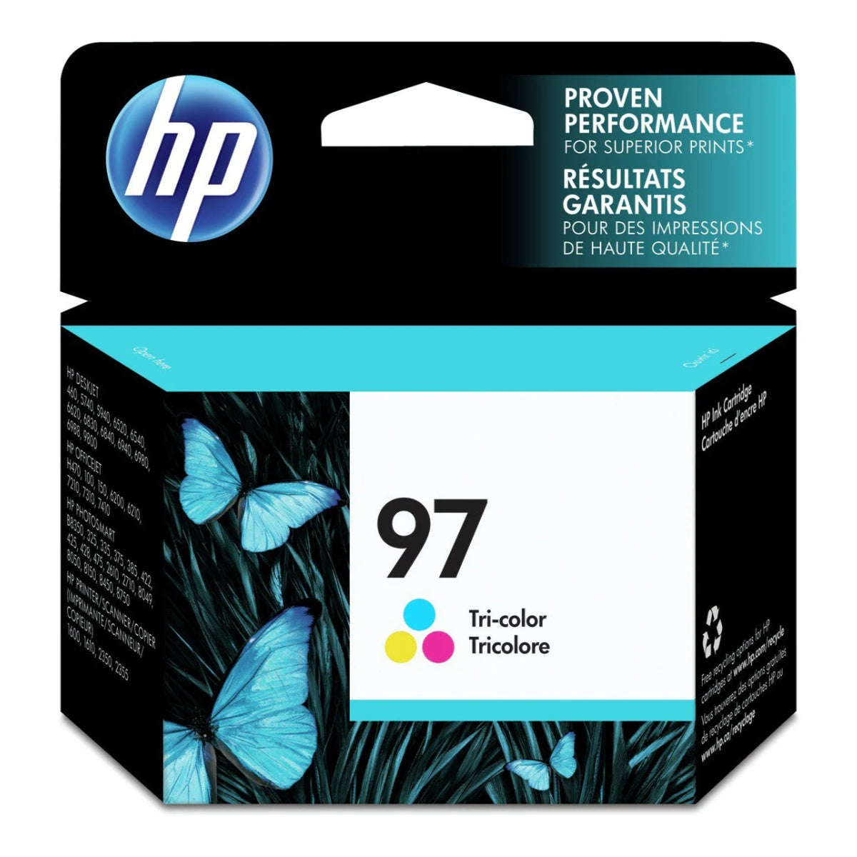 HP 97 (C9363WN) Color Original Inkjet Cartridge - Cartouches Certifiées