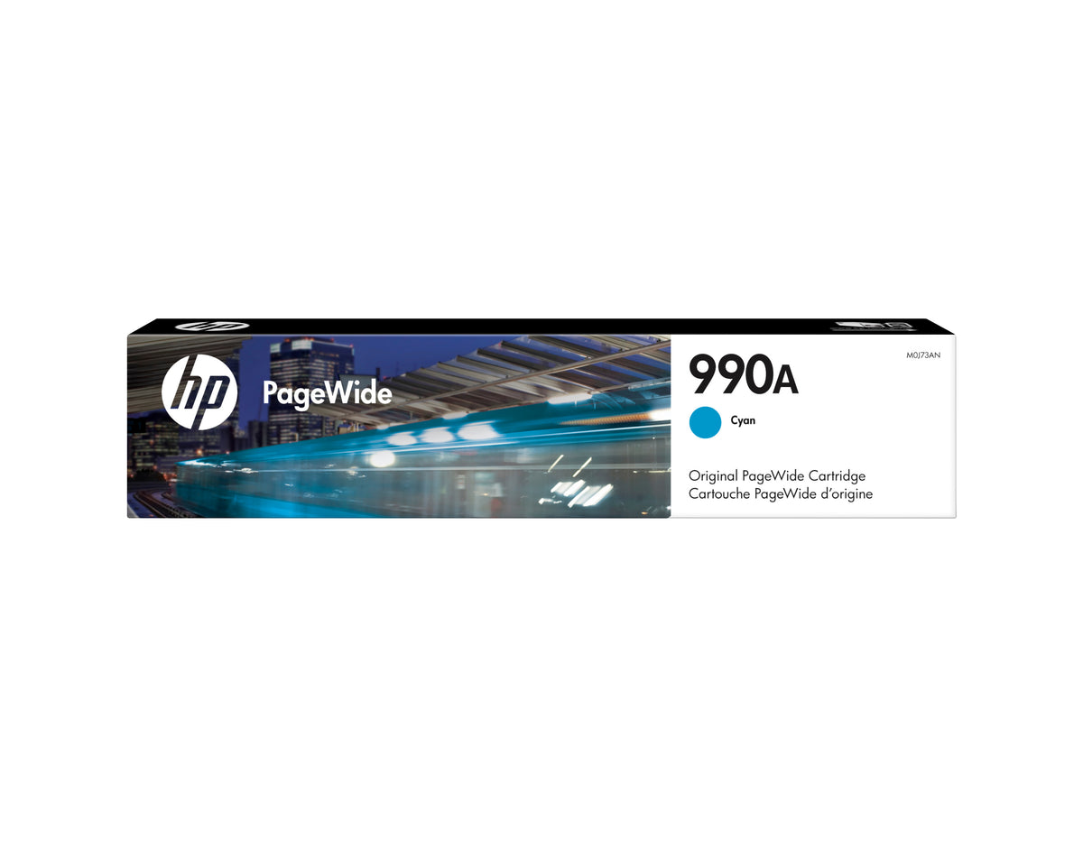 HP 990A (M0J73AN) Cyan Original Inkjet Cartridge - Cartouches Certifiees