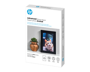HP ADVANCE BORDERLESS GLOSSY PHOTO PAPER 4X 6 100 SHT (Q6638A) - Cartouches Certifiees