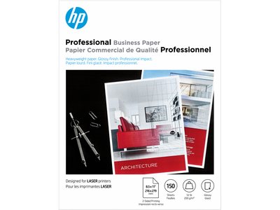 HP Brochure Laser Glossy Paper 8.5 X 11 150 She 200g (4WN10A) - Cartouches Certifiees