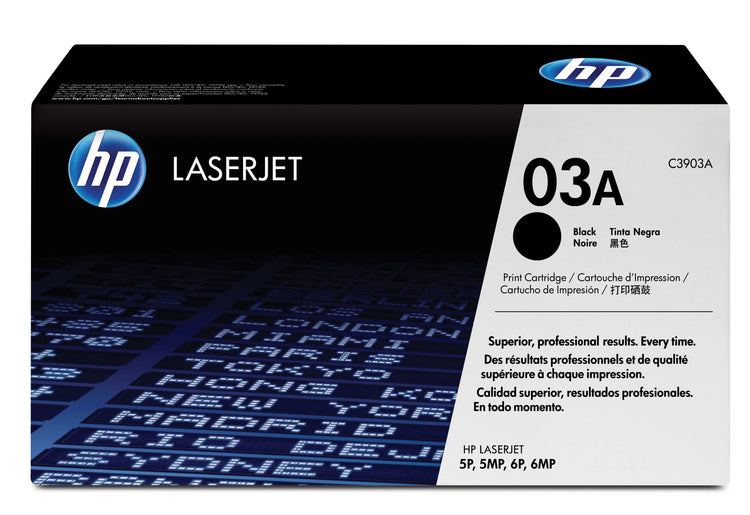 HP C3903A (03A) Black Original Toner Cartridge - Cartouches Certifiees