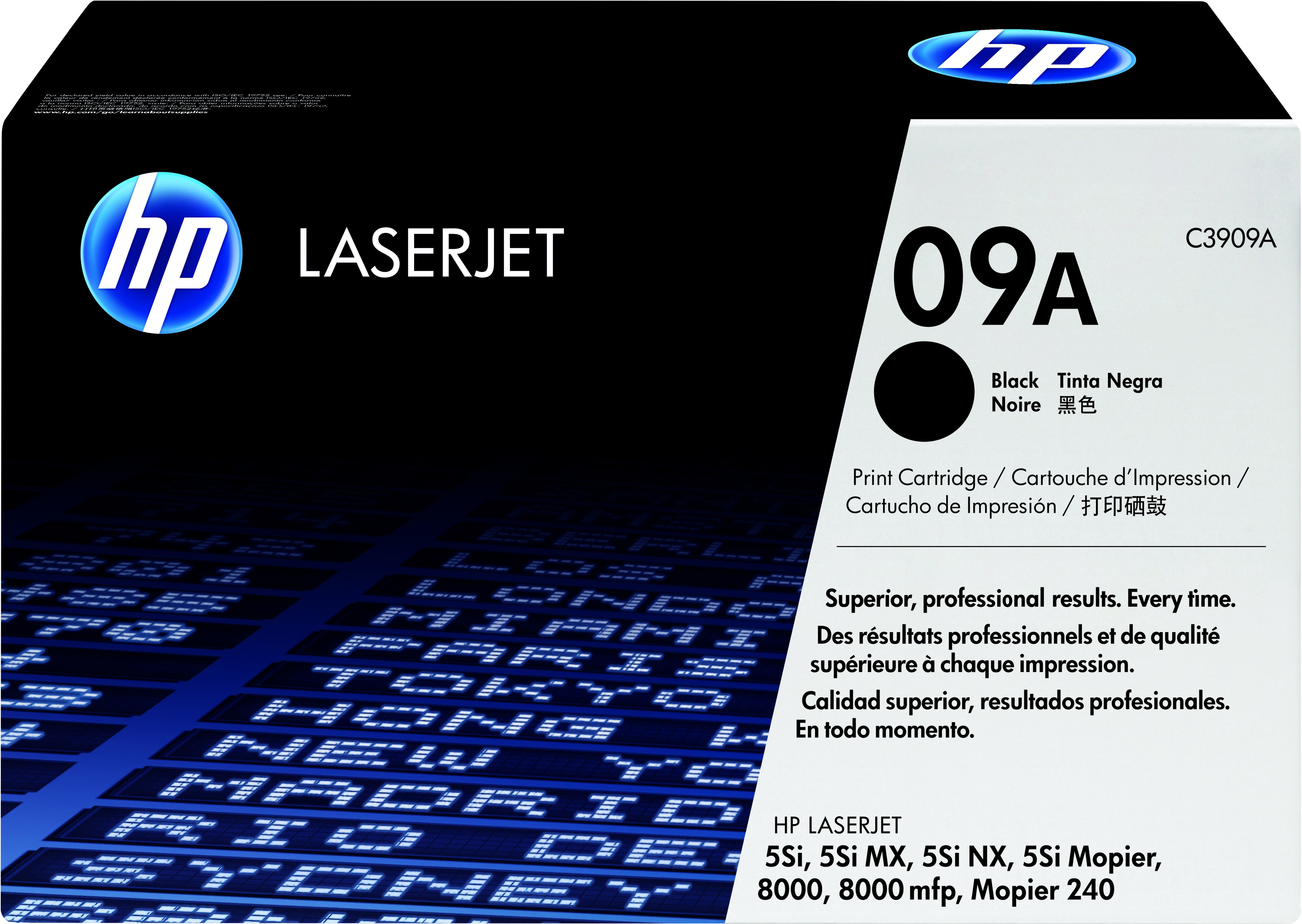 HP C3909A (09A) Black Original Toner Cartridge - Cartouches Certifiees