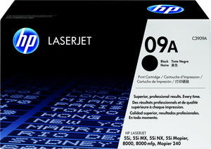 HP C3909A (09A) Black Original Toner Cartridge - Cartouches Certifiees