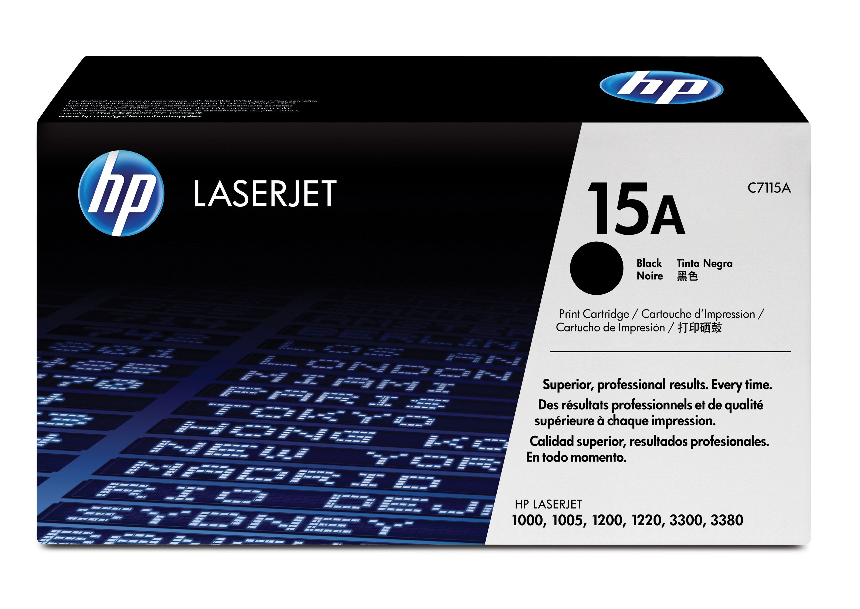 HP C7115A (15A) Black Original Toner Cartridge - Cartouches Certifiees