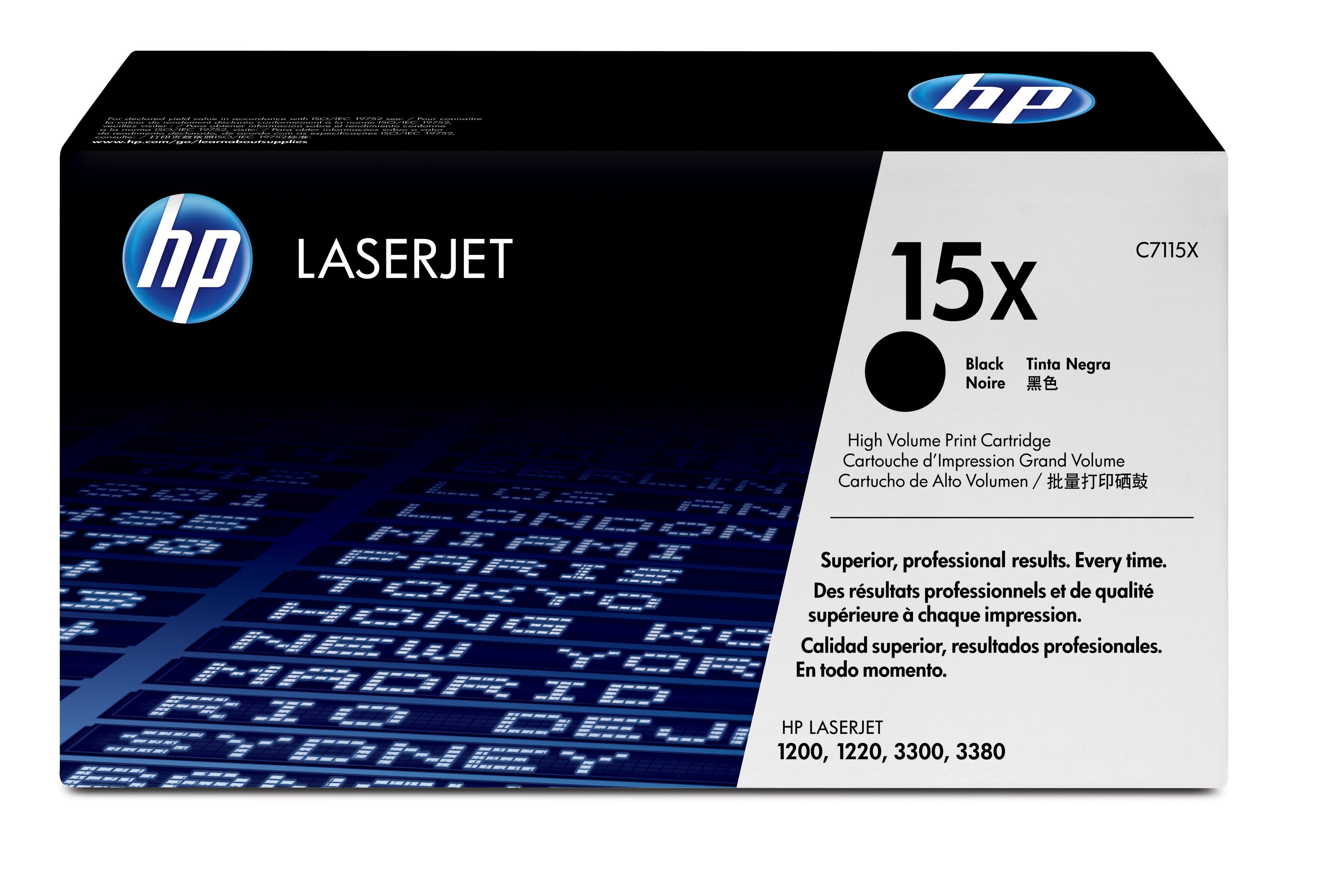 HP C7115X (15X) Black Original Toner Cartridge - Cartouches Certifiees