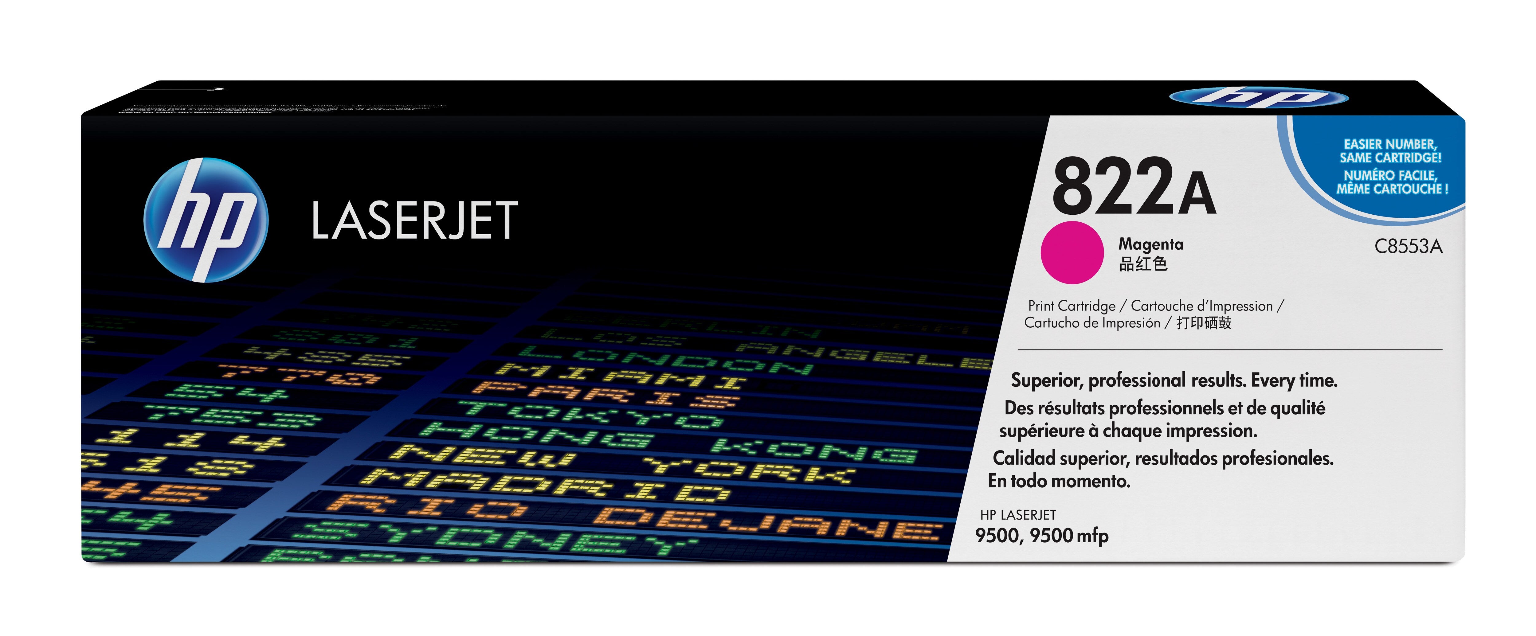HP C8553A (822A) Magenta Original Toner Cartridge - Cartouches Certifiees
