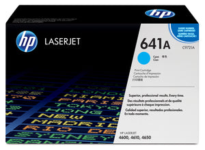 HP C9721A (641A) Cyan Original Toner Cartridge - Cartouches Certifiees