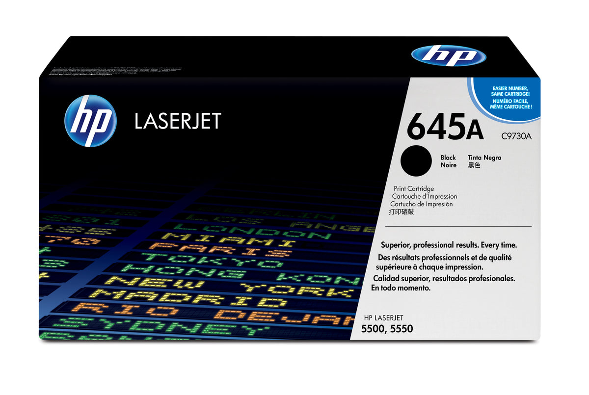 HP C9730A (645A) Black Original Toner Cartridge - Cartouches Certifiees