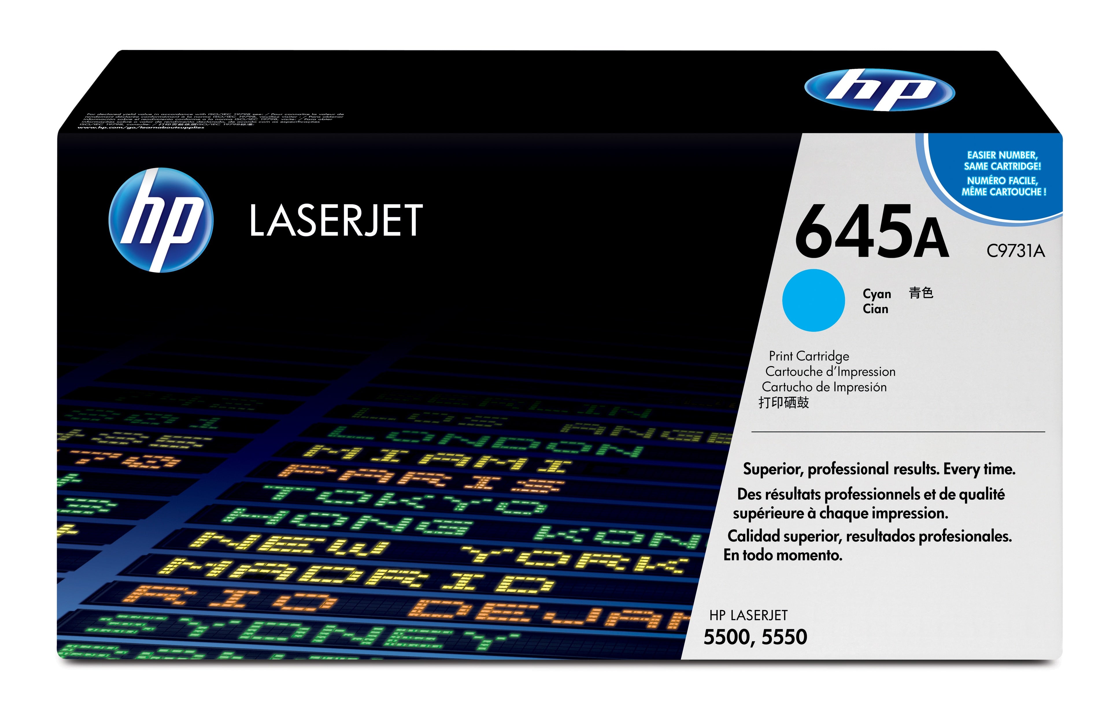 HP C9731A (645A) Cyan Original Toner Cartridge - Cartouches Certifiees