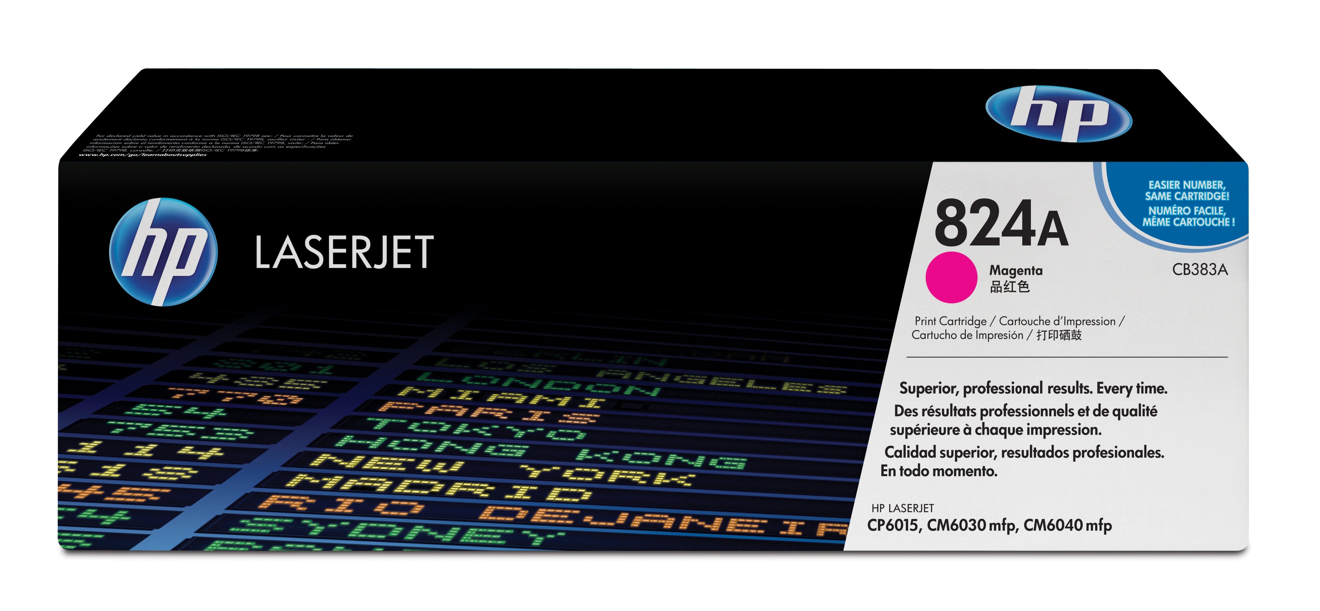 HP CB383A (824A) Magenta Original Toner Cartridge - Cartouches Certifiees