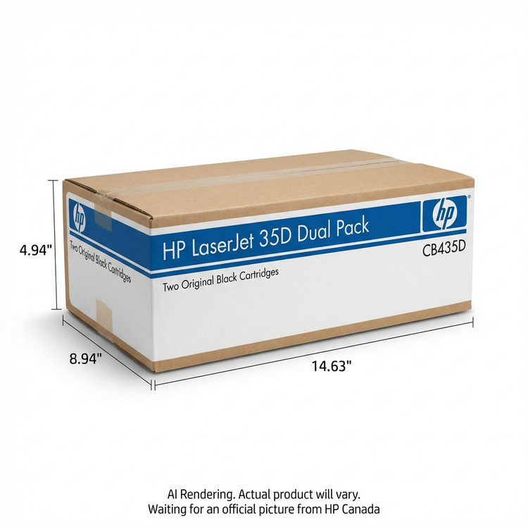 HP CB435D (35A) Black Original Toner Cartridge - Cartouches Certifiees