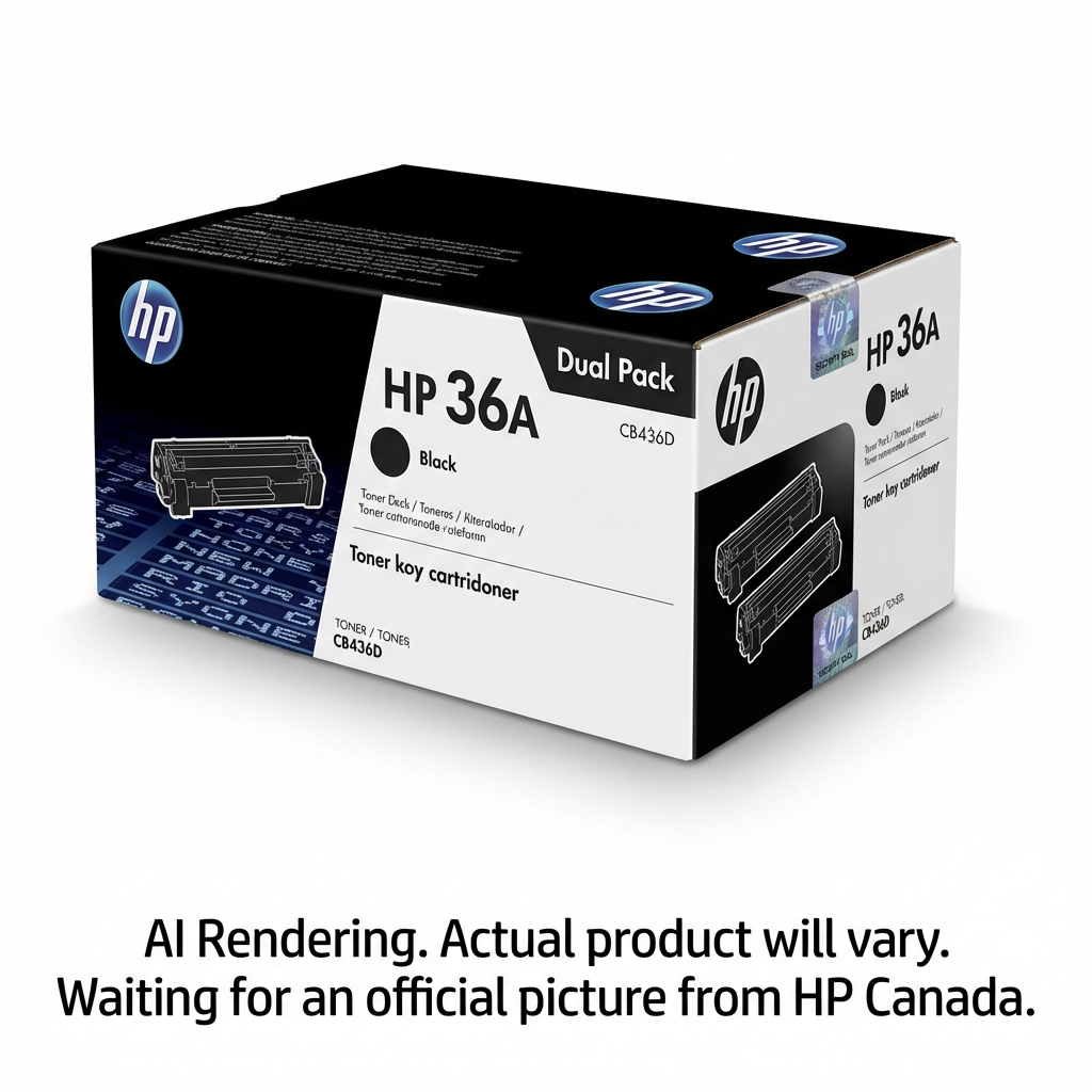 HP CB436D (36A) Black Original Toner Cartridge - Cartouches Certifiees