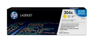 HP CC532A (304A) Yellow Original Toner Cartridge - Cartouches Certifiees