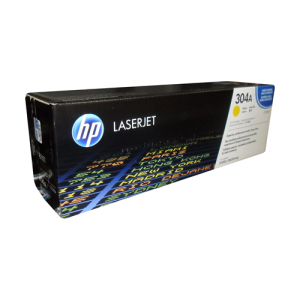 HP CC532A (304A) Yellow Original Toner Cartridge - Cartouches Certifiees