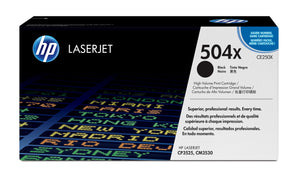 HP CE250X (504X) Black Original Toner Cartridge - Cartouches Certifiees