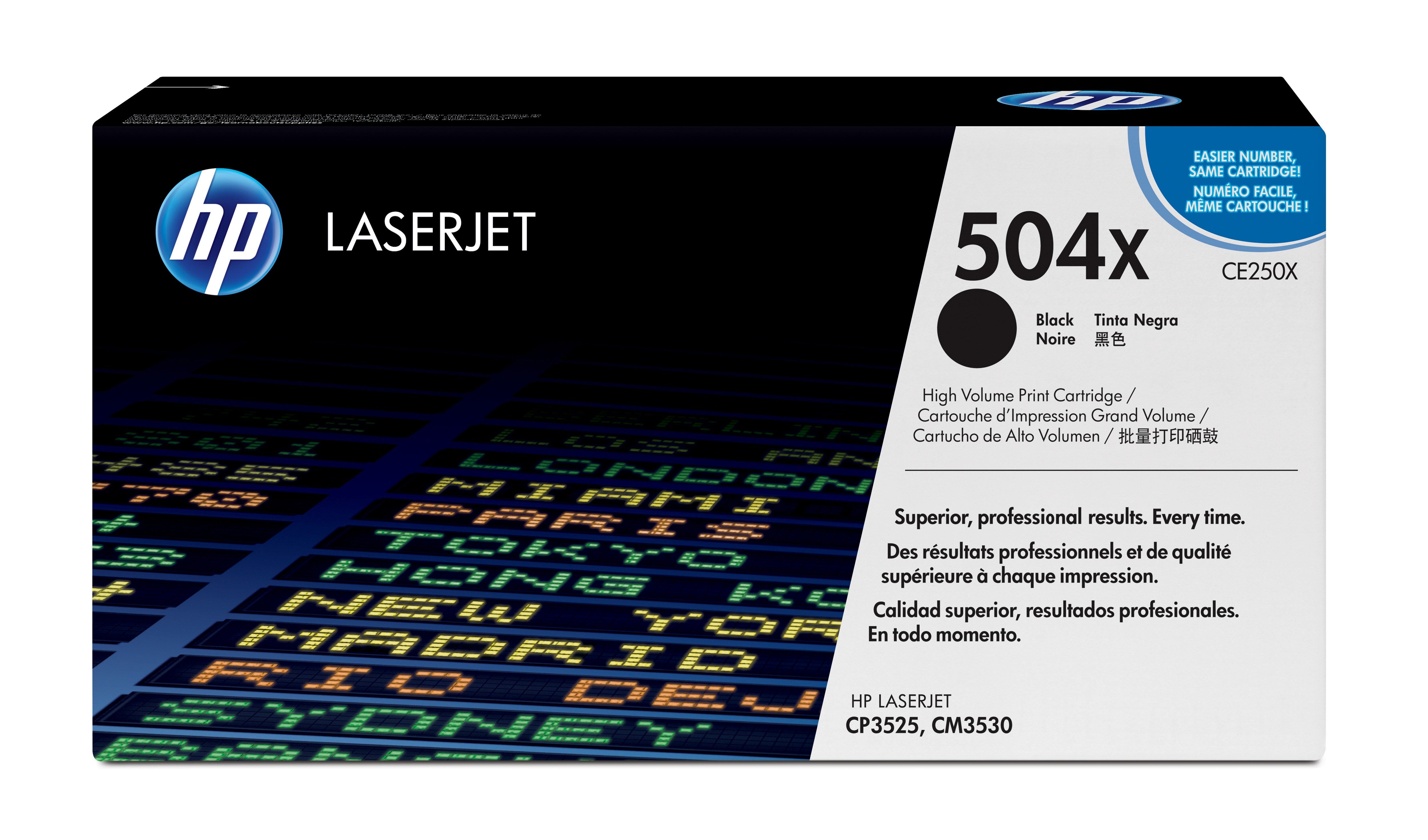 HP CE250X (504X) Black Original Toner Cartridge - Cartouches Certifiees