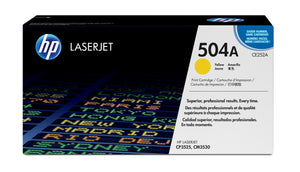 HP CE252A (504A) Yellow Original Toner Cartridge - Cartouches Certifiees