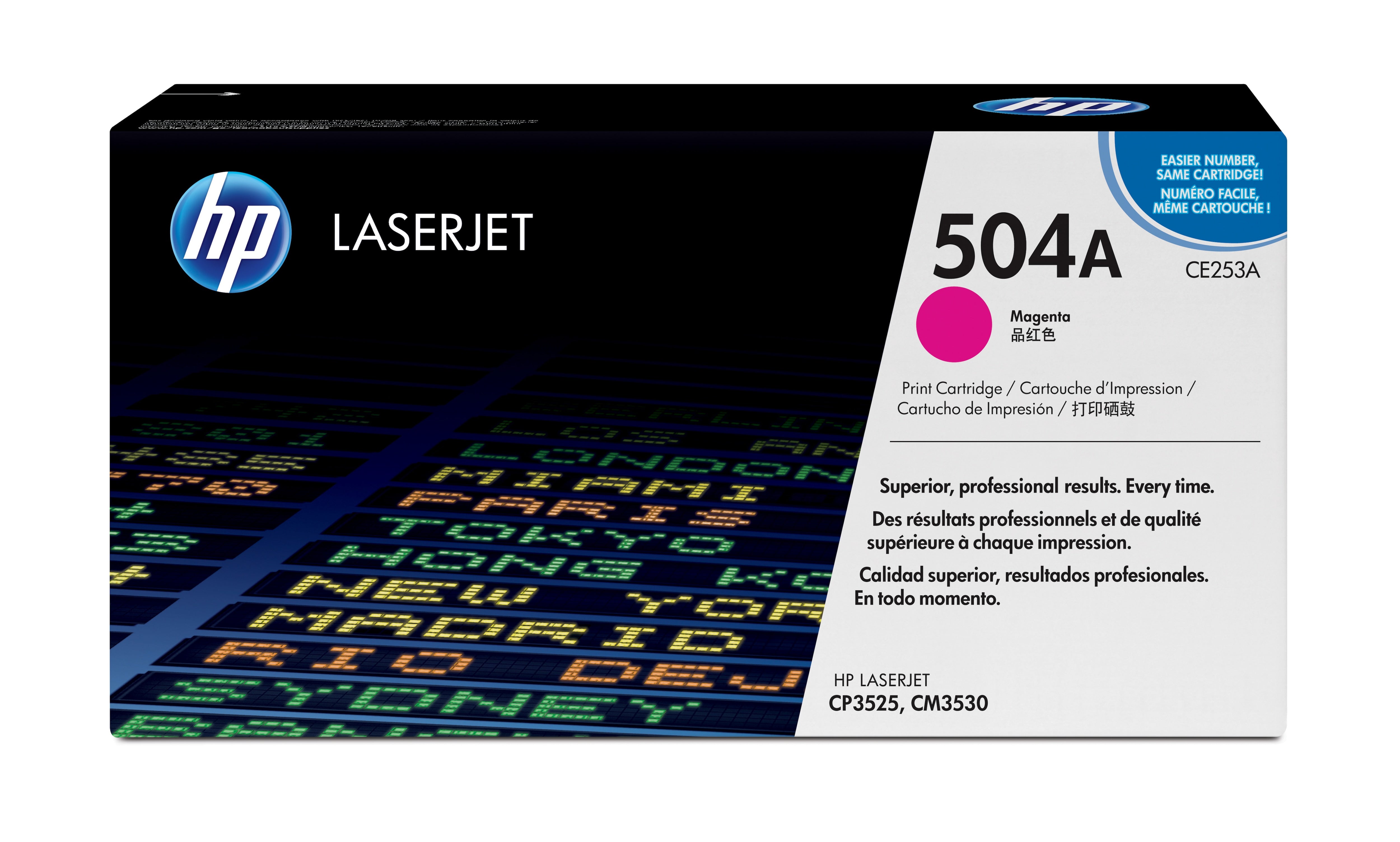 HP CE253A (504A) Magenta Original Toner Cartridge - Cartouches Certifiees