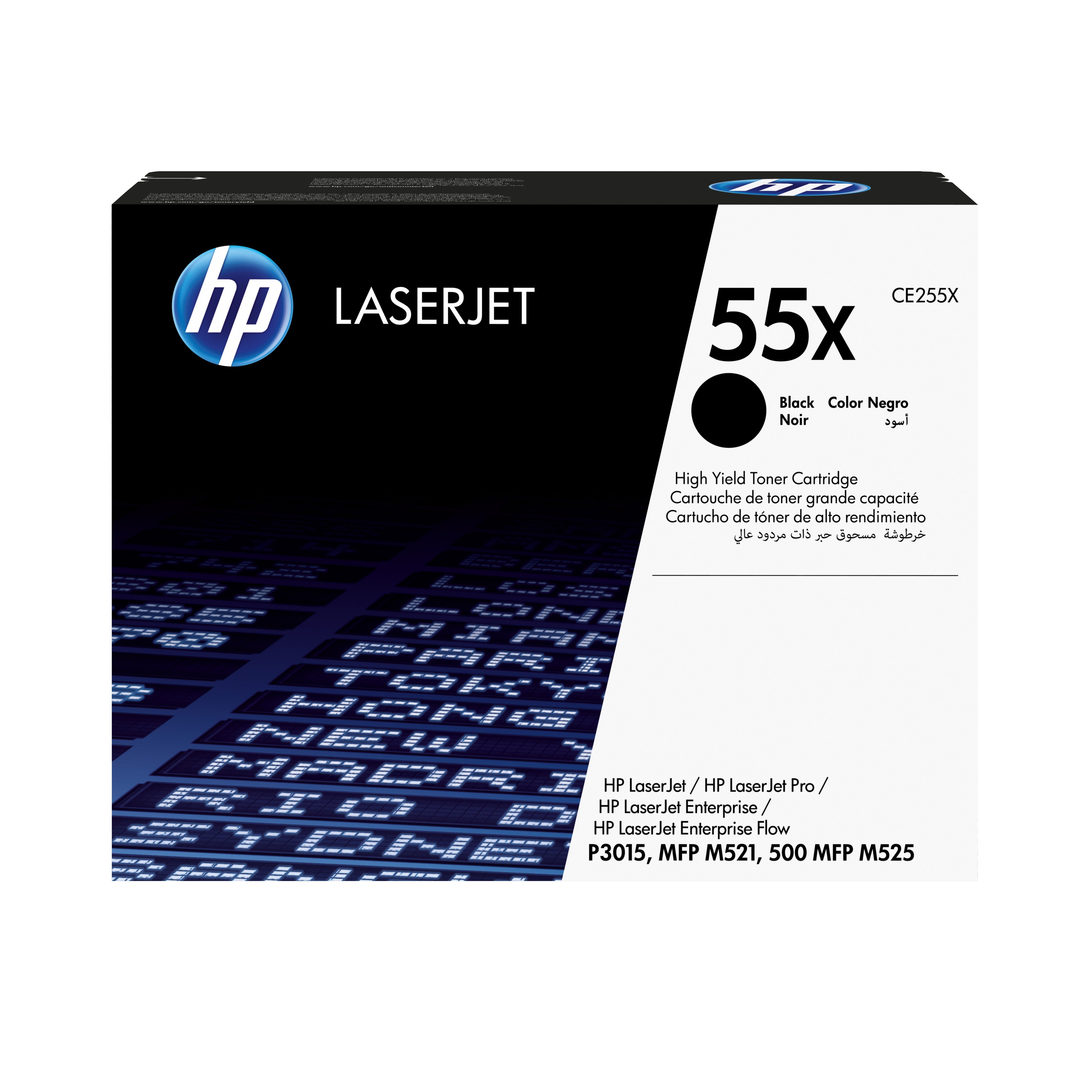 HP CE255X (55X) Black Original Toner Cartridge - Cartouches Certifiees