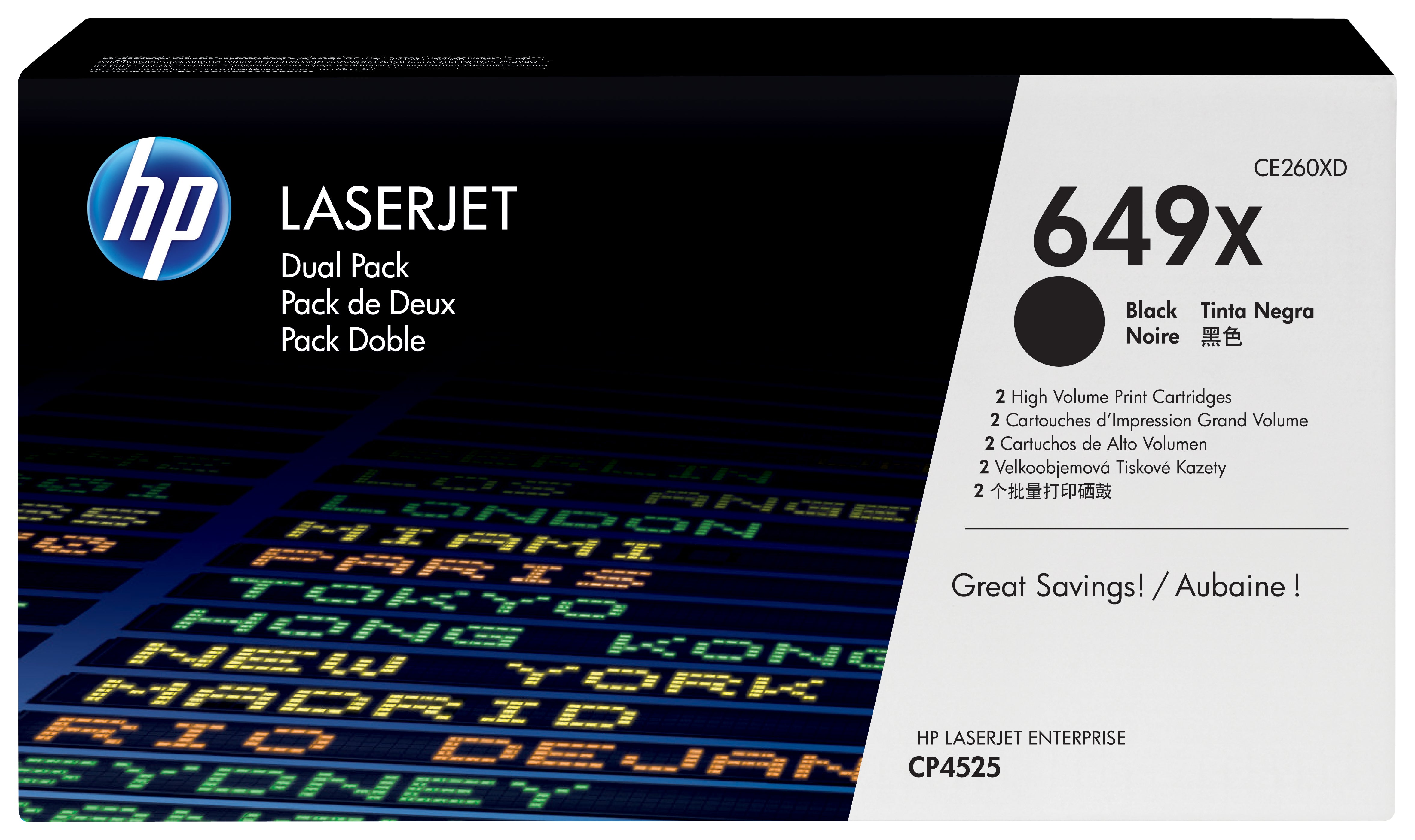 HP CE260XD (649X) Black Original Toner Cartridge - Cartouches Certifiees
