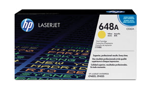 HP CE262A (648A) Yellow Original Toner Cartridge - Cartouches Certifiees