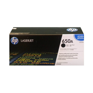 HP CE270A (650A) Black Original Toner Cartridge - Cartouches Certifiees