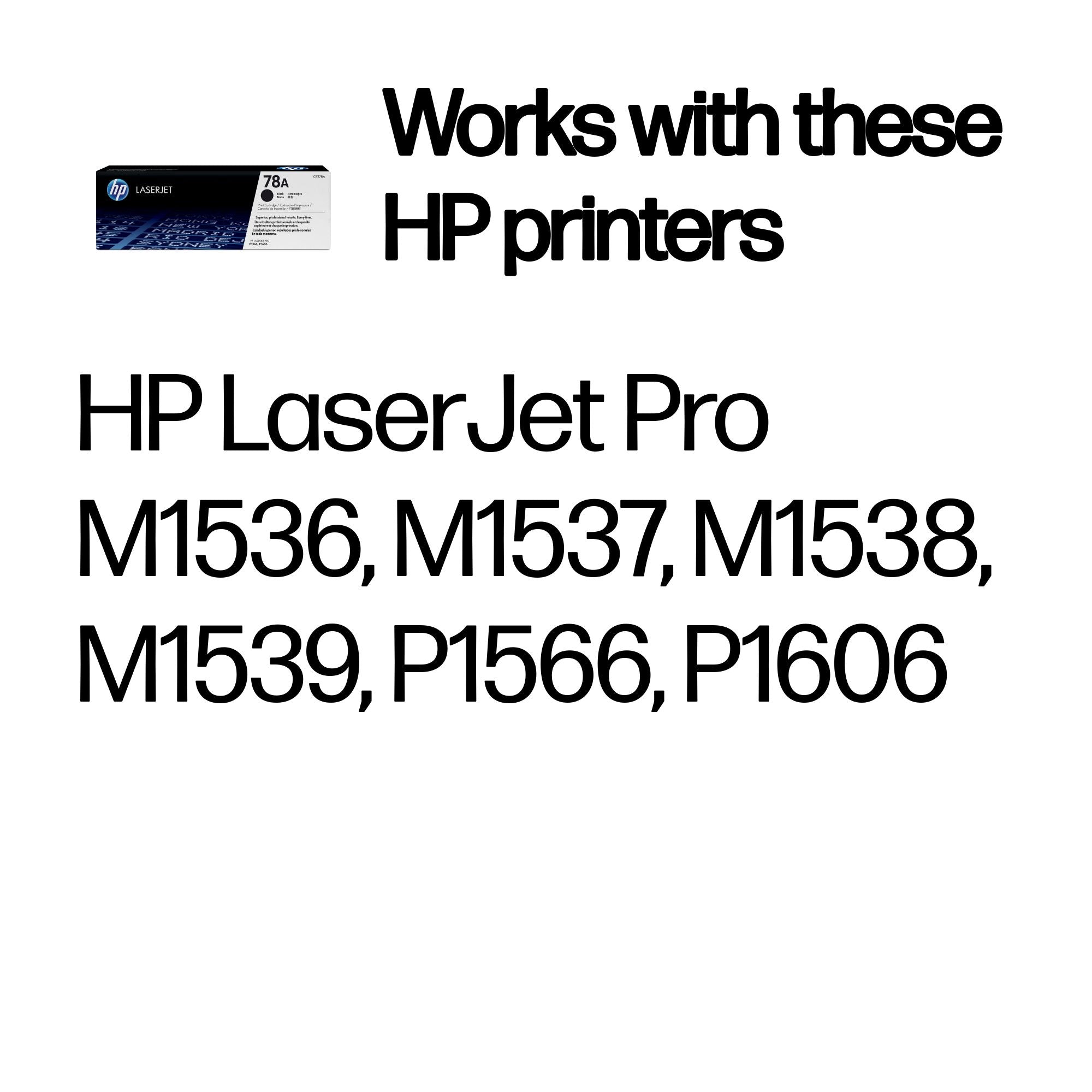 HP CE278A (78A) Black Original Toner Cartridge - Cartouches Certifiees