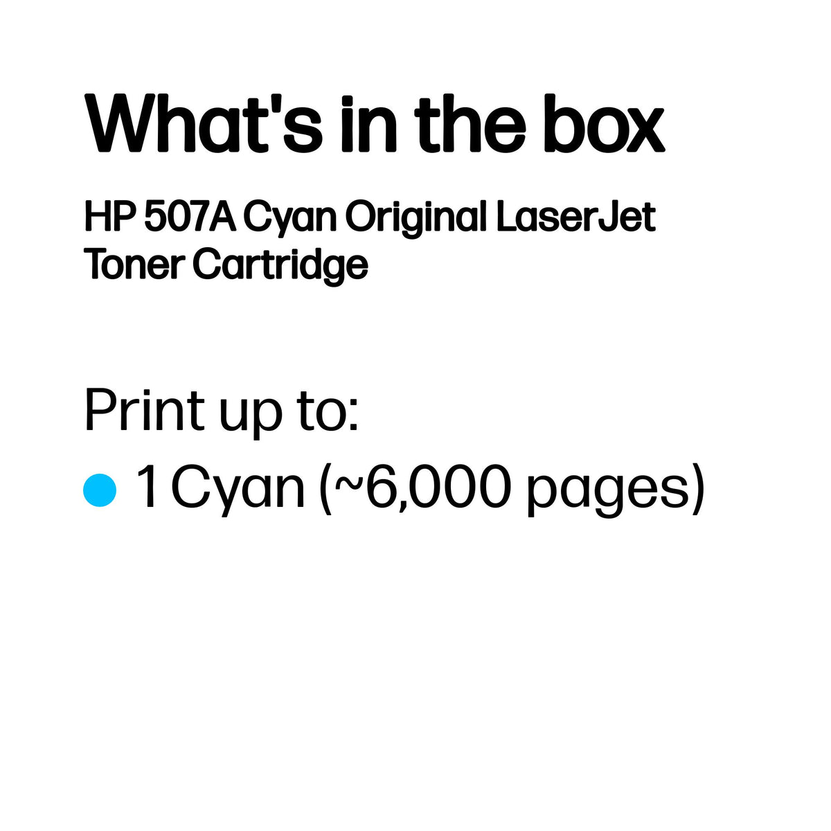 HP CE401A (507A) Cyan Original Toner Cartridge - Cartouches Certifiees