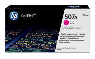 HP CE403A (507A) Magenta Original Toner Cartridge - Cartouches Certifiees